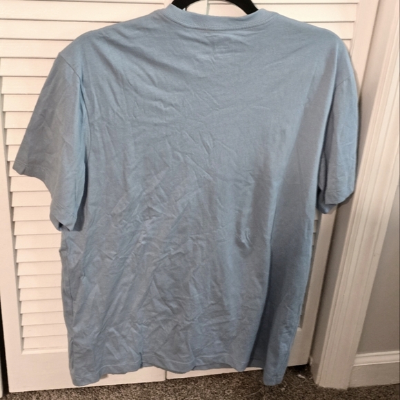 J.Crew Washed Cotton Tee Shirt Men’s Medium Blue Lagoon - Picture 2 of 5